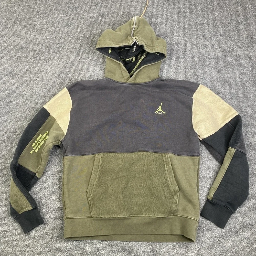 JORDAN FLIGHT HERITAGE Hoodie Off Noir DV1595-045 Nike Size Medium